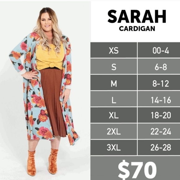 Red Cardigan with Paisleys - Picture 3 of 3